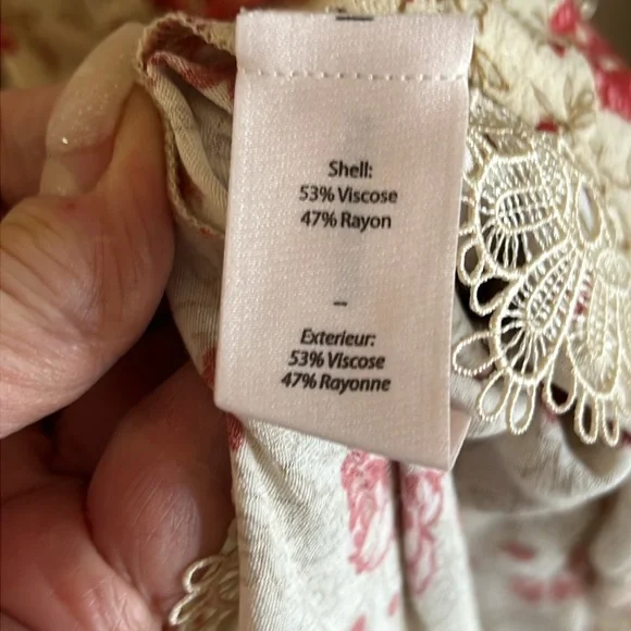 Cinq a Sept STEVIE Ruched Lac Trim Maxi Dress